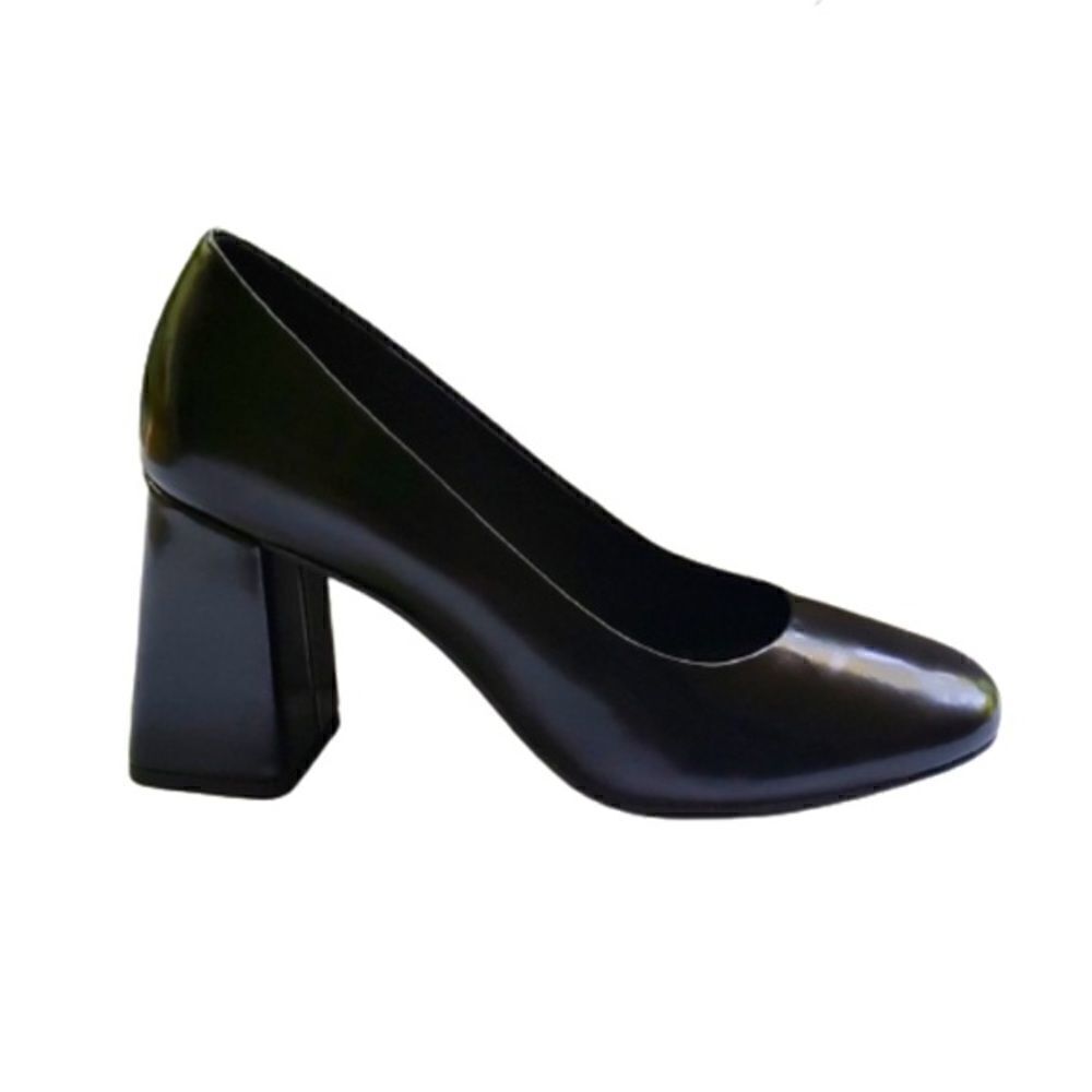 Geox Respira Black Block Pumps Leather, Dressโpump,โComfort,Sizeโ10/41